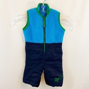Columbia Baby Fleece Puff Zippered Snowsuit 6 mths